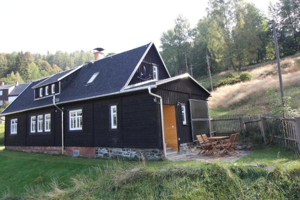 A la foto es mostra l'objecte Ferienhaushälfte Gösselberg im Ferienhaus Anno Dazumal, wie zu Großmutters Zeiten situat a la ciutat de Klingenthal.