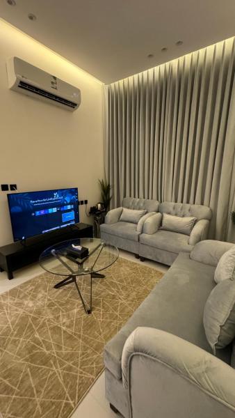 A la foto es mostra l'objecte شقة راقية بصالة وغرفة نوم situat a la ciutat de Riad.