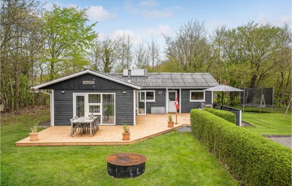 A la foto es mostra l'objecte Four-Bedroom Holiday Home In Hemmet situat a la ciutat de Falen.
