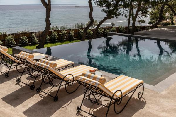 A la foto es mostra l'objecte Bozonos Slow Living Villa - Seaside Simplicity situat a la ciutat de Amoudi.