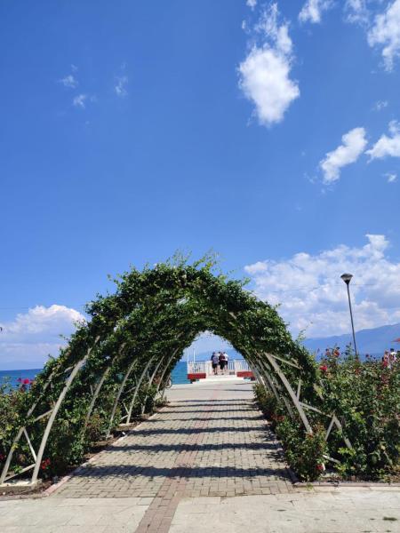 På billedet ses objektet The village house beliggende i byen Pogradec.