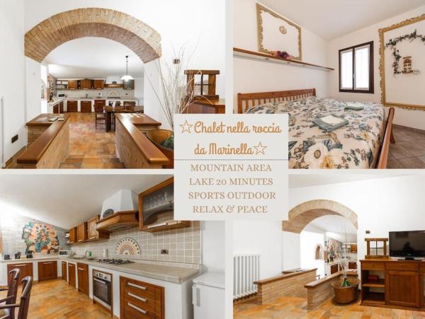 Nella foto è visibile l'oggetto Chalet nella roccia da Marinella situato nella città di Taceno.
