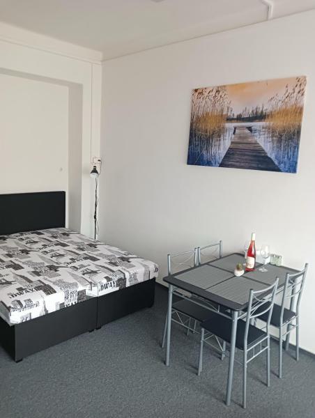 Na fotografii je vidět objekt Apartmán v Kyjově nacházející se ve městě Vlkoš.