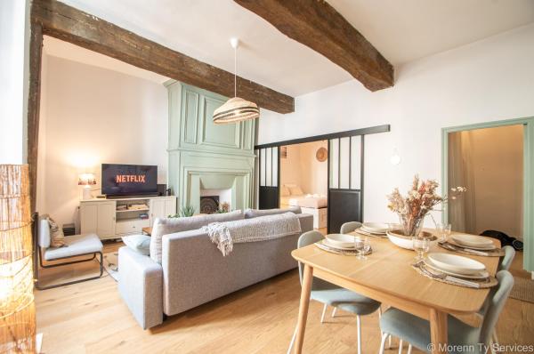 A la foto es mostra l'objecte T2 de charme vieux Rennes - Ty ar Vasselot situat a la ciutat de Rennes.