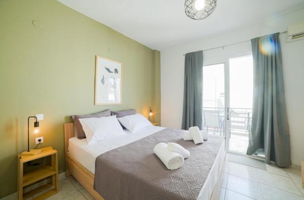 På bildet vises objektet Dimitras luxury apartments 2nd som ligger i byen Ofrínio.