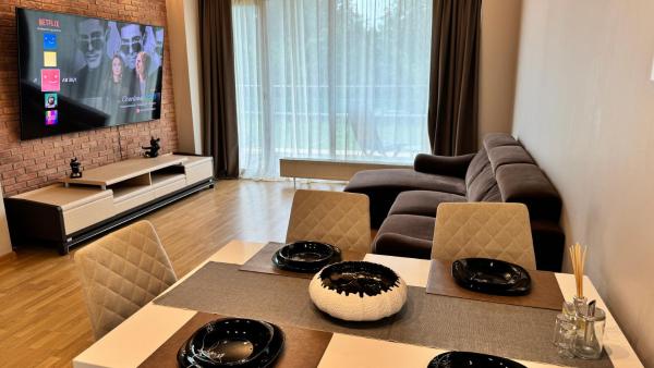 A la foto es mostra l'objecte Metropolia Apartment Terrace situat a la ciutat de Riga.