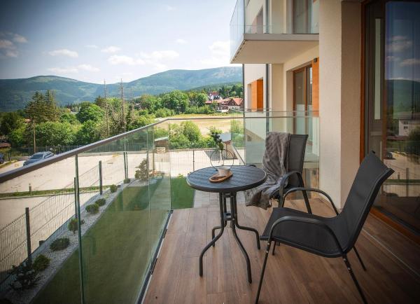 A la foto es mostra l'objecte Panorama Karkonoszy Verde situat a la ciutat de Karpacz.