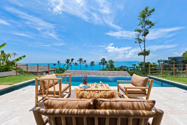 På billedet ses objektet Palm Tree Seaview Villa beliggende i byen Koh Samui.