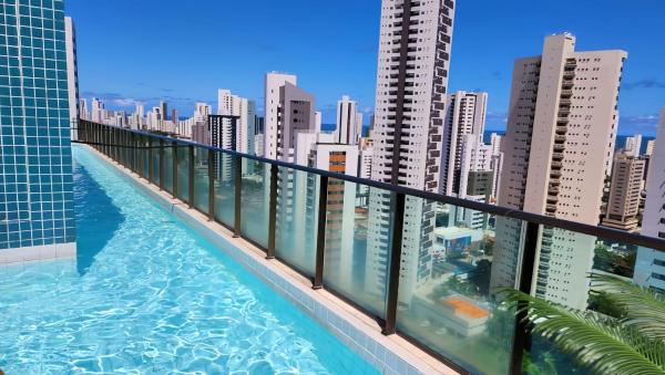 A la foto es mostra l'objecte FLAT Boa Viagem - 50m da Praia - Garagem GRÁTIS - 24H CHECK IN - situat a la ciutat de Recife.