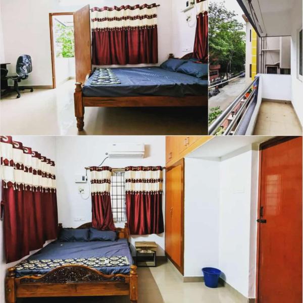 A la foto es mostra l'objecte GKV Service Apartment virugambakam situat a la ciutat de Chennai.