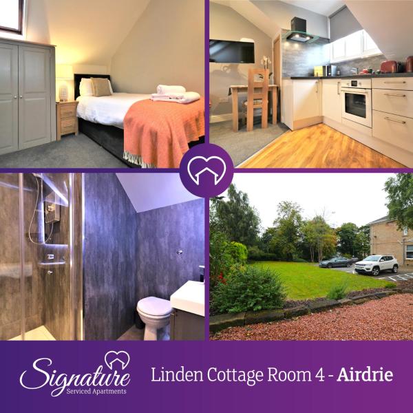 A la foto es mostra l'objecte Signature - Linden Cottage Room 4 situat a la ciutat de Airdrie.
