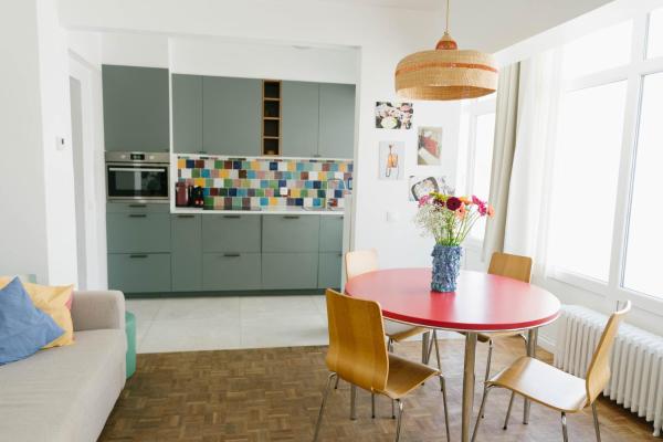A la foto es mostra l'objecte Centrally Located Apartment Close To The Beach situat a la ciutat de Oostende.