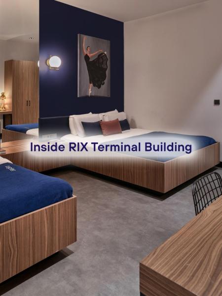 Στη φωτογραφία φαίνεται το αντικείμενο Kepler Club Riga Airport Hotel - Landside Public Area που βρίσκεται στην πόλη Jaunmārupe.