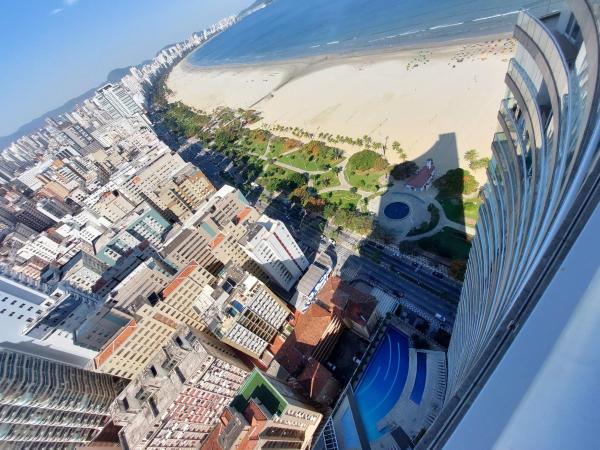 A la foto es mostra l'objecte Book Santos Unlimited 3403 - A Melhor Vista no 34º andar! situat a la ciutat de Santos.