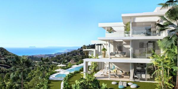 Na fotografii je vidět objekt NEW ocean view private property centrally located, just 3 minutes to Marbella city center nacházející se ve městě Ojén.