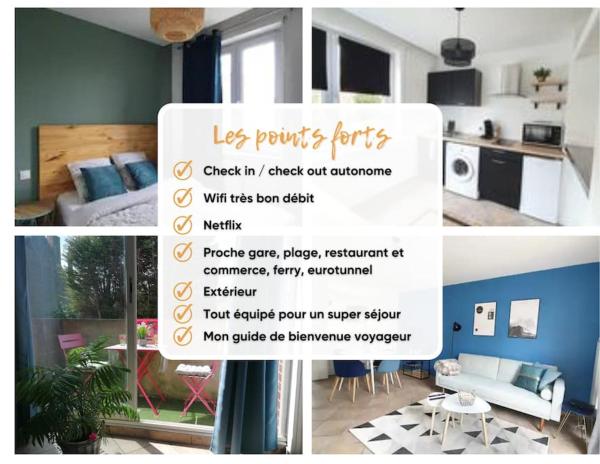 Appt De Charme Calais Nord - Balcon - Plage -Commerces - Ferry - Calais