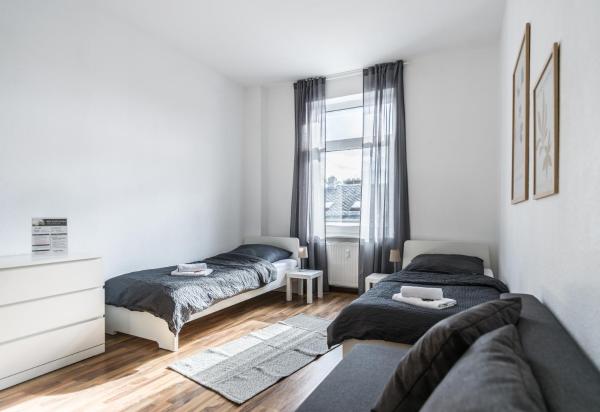 Na foto é possível ver o objeto Fully equipped Cozy Apartments localizado na cidade de Bürgel.