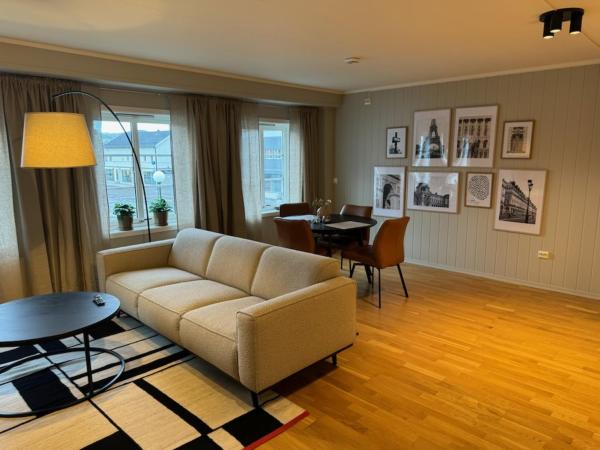 A la foto es mostra l'objecte Mosjøen Apartments Midt-Byen situat a la ciutat de Halsøy.