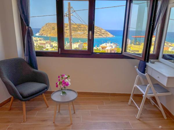 Nella foto è visibile l'oggetto Mandora's Sea View Apartment situato nella città di Mochlos.