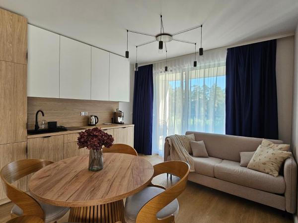 Na zdjęciu widoczny jest obiekt Apartament Augustowskie Zacisze położony w mieście Augustów.