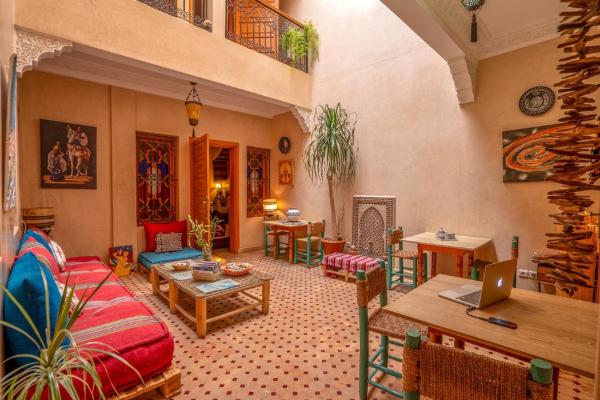 Auf dem Foto ist das Objekt Riad Majdoulina chez JIJI in der Stadt Marrakesch zu sehen.