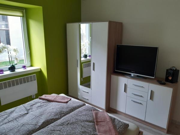 Na zdjęciu widoczny jest obiekt Apartament Kamienica położony w mieście Barcinek.