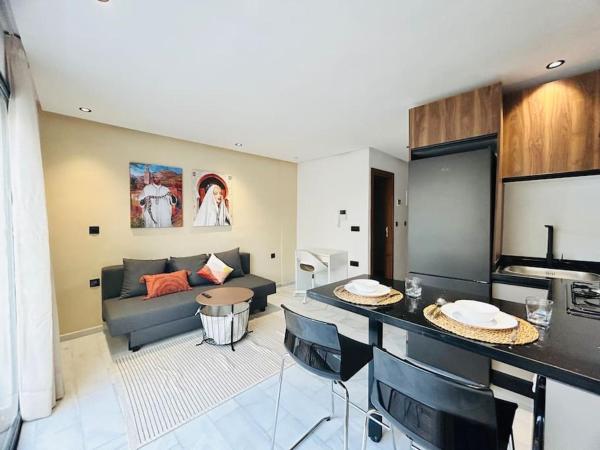 A la foto es mostra l'objecte Oasis 9 Cozy studio in Downtown Maarif situat a la ciutat de Casablanca.