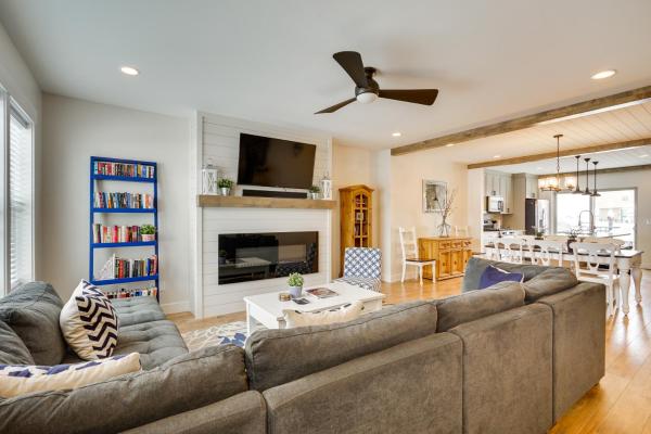 A la foto es mostra l'objecte Spacious Townhome about 7 Mi to Deer Valley Resort! situat a la ciutat de Keetley Junction.