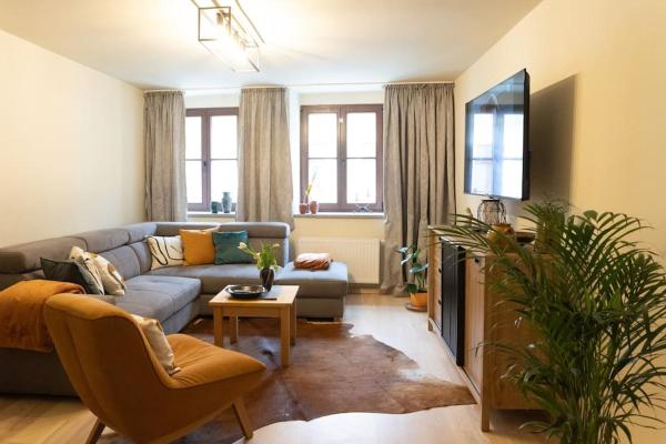 A la foto es mostra l'objecte Charming apartment old town Arkadenhof situat a la ciutat de Löbau.