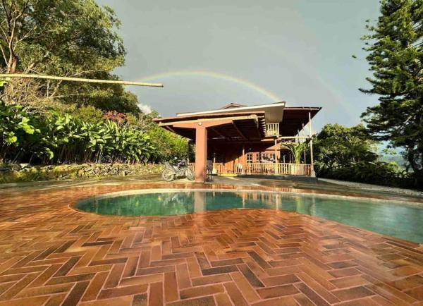 Na fotografii je vidět objekt Private Lodge Sierra Nevada de Santa Marta nacházející se ve městě El Campano.
