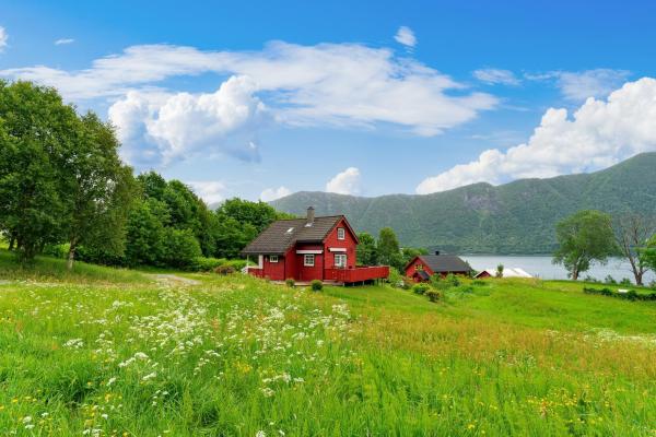 På bildet vises objektet Hygge Hütte - zwischen Fjell und Fjord som ligger i byen Folkestad.