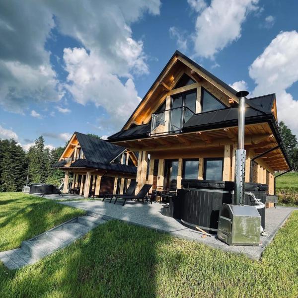 Kuvassa näkyy kohde Czarne Jodły, joka sijaitsee kaupungissa Danielky.