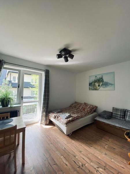 Na fotografii je vidět objekt Apartament Wilcze Zacisze nacházející se ve městě Biały Dunajec.