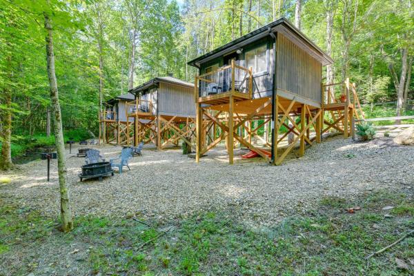 A la foto es mostra l'objecte Cosby Wilderness Cabin Studio with Fire Pit situat a la ciutat de Cosby.