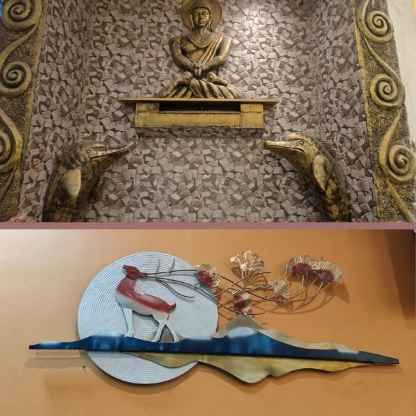 A la foto es mostra l'objecte RK Hotel & Restaurant situat a la ciutat de Bhonrāsa.