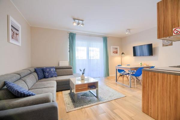A la foto es mostra l'objecte Studio 51 Baltic Park, 280m do Plaży, Duży balkon situat a la ciutat de Skalno.