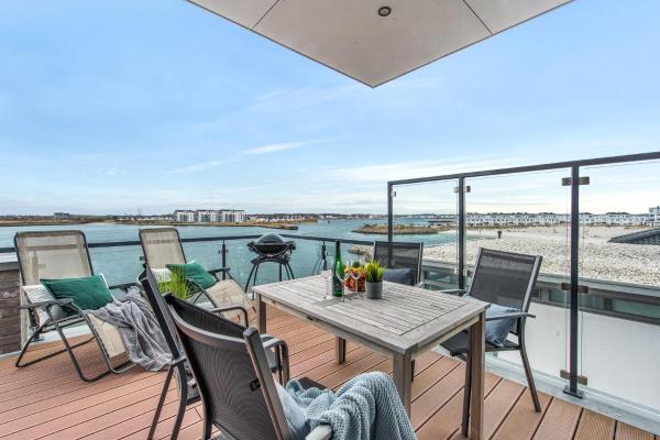 A la foto es mostra l'objecte Ferienwohnung Dock 76 Bridge - Penthouse situat a la ciutat de Olpenitz.