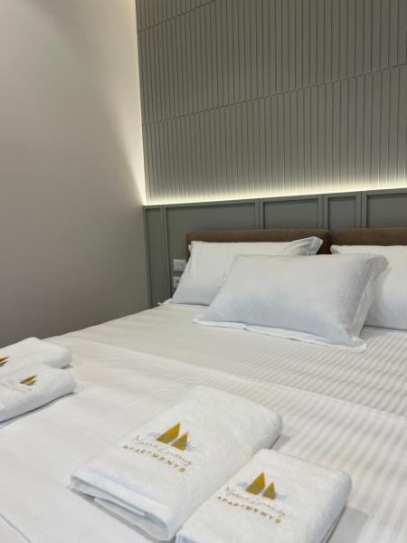 Na fotografii je vidět objekt Marina Luxury Apartments Iliria nacházející se ve městě Durrës.