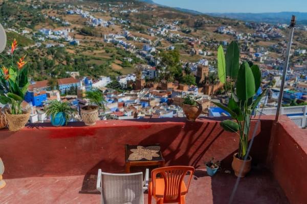 A la foto es mostra l'objecte Casa panorama situat a la ciutat de Xauen.