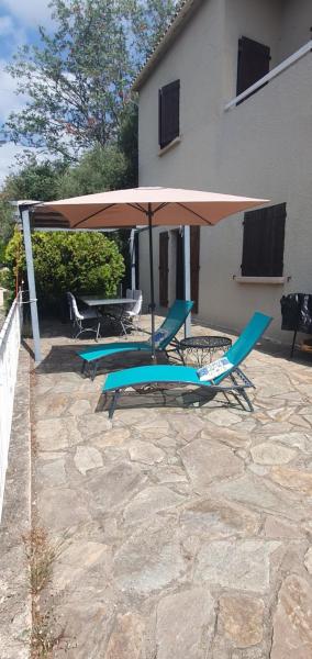 Na zdjęciu widoczny jest obiekt Appt cosy rez de villa położony w mieście Furiani.