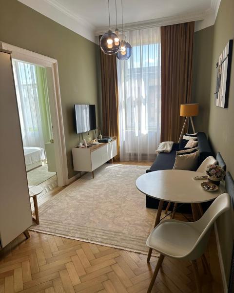 På billedet ses objektet Victoriei Square Apartment by David beliggende i byen Timişoara.