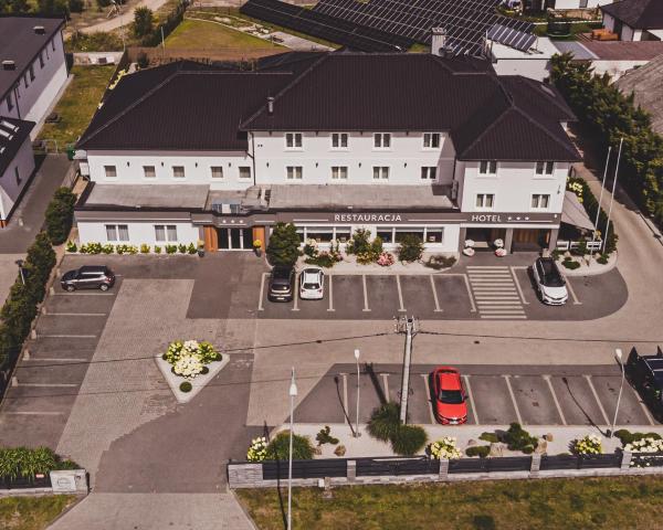 På bildet vises objektet Hotel Jamajka & SPA som ligger i byen Tarnowo Pałuckie.