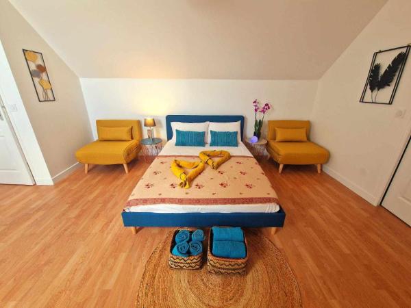 Na fotografii je vidět objekt Belle chambre d'hôtes cosy proche Disneyland nacházející se ve městě Doue.