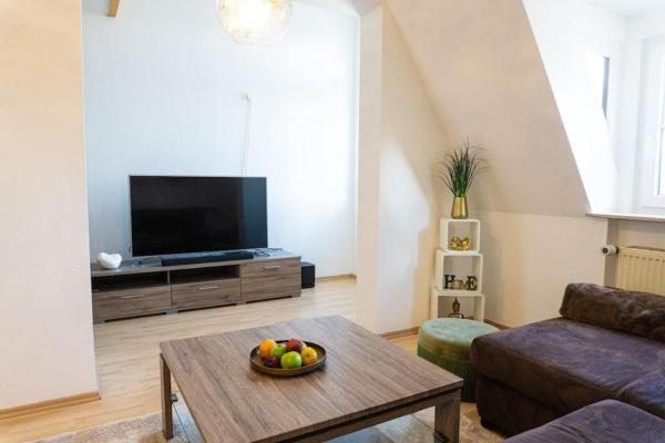 The photo shows the Casa Burgplatz - Maisonettewohnung located in the city of Fürstenberg.