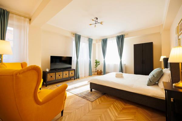 På billedet ses objektet Stunning 2BR Old City View beliggende i byen Timişoara.