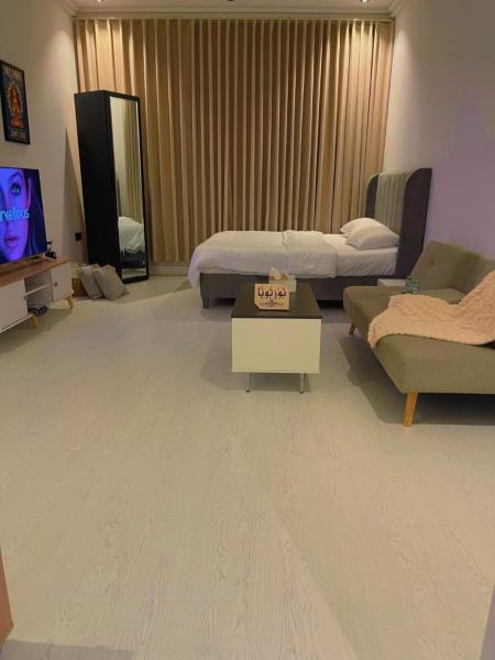A la foto es mostra l'objecte استديو فندقي وفخم بمدخل ذاتي situat a la ciutat de Riad.
