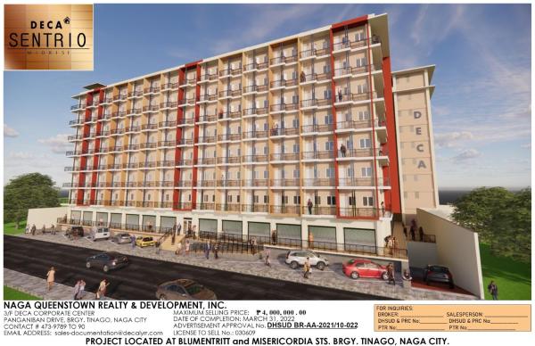 La photo montre l'objet Riverside 2 Bedroom 6Beds Near SM Naga, Landers, S&R and Robinson Naga situé dans la ville de Naga.