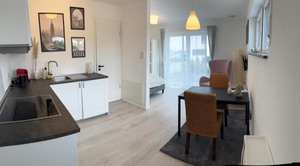 A la foto es mostra l'objecte Krullywood- Modernes 1 Zimmer Appartement situat a la ciutat de Bühlertann.