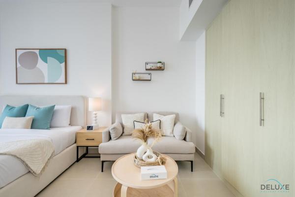 A la foto es mostra l'objecte Charming Studio Apartment in Afnan 4, IMPZ by Deluxe Holiday Homes situat a la ciutat de Dubai.