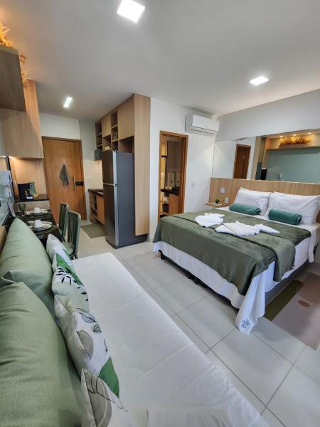 Na fotografii je vidět objekt Makia Beach Experience Flat em Muro Alto-Porto de Galinhas nacházející se ve městě Ipojuca.